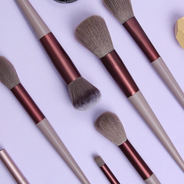 13Pcs Makeup Brush Set – Travel-Friendly, Soft Bristles for Face & Eyes