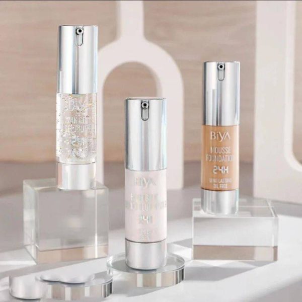 3-in-1 BIYA - 24k Gold Gel Primer, Foundation & Highlighter Set