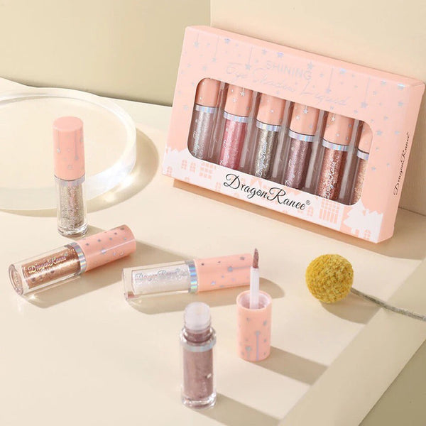 Dragon Ranee Liquid Eyeshadow Set – 6 PCS – Metallic Shimmer