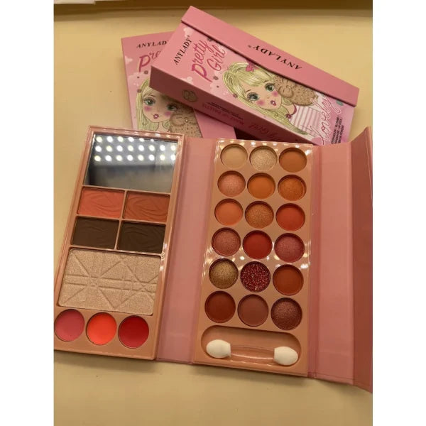 Anylady Pretty Girl All-in-One Face Palette – Eyeshadow, Blush & Highlighter