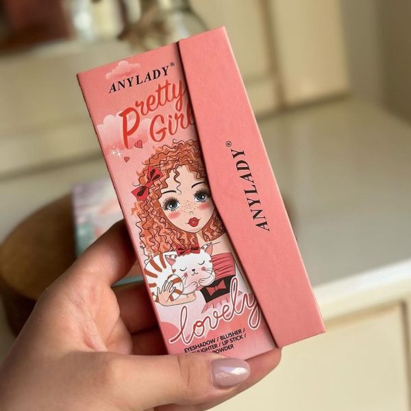 Anylady Pretty Girl All-in-One Face Palette – Eyeshadow, Blush & Highlighter
