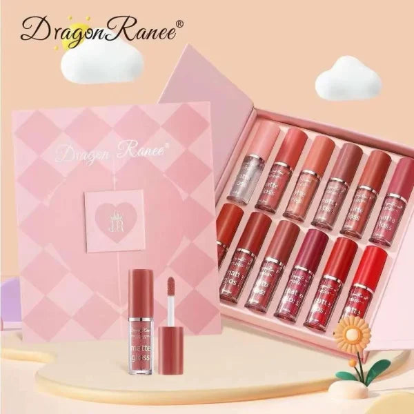 Dragon Ranee Lip Gloss Set – 12 PCS – Mixed Shades