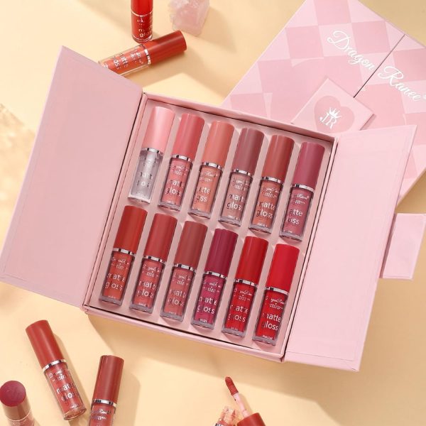 Dragon Ranee Lip Gloss Set – 12 PCS – Mixed Shades