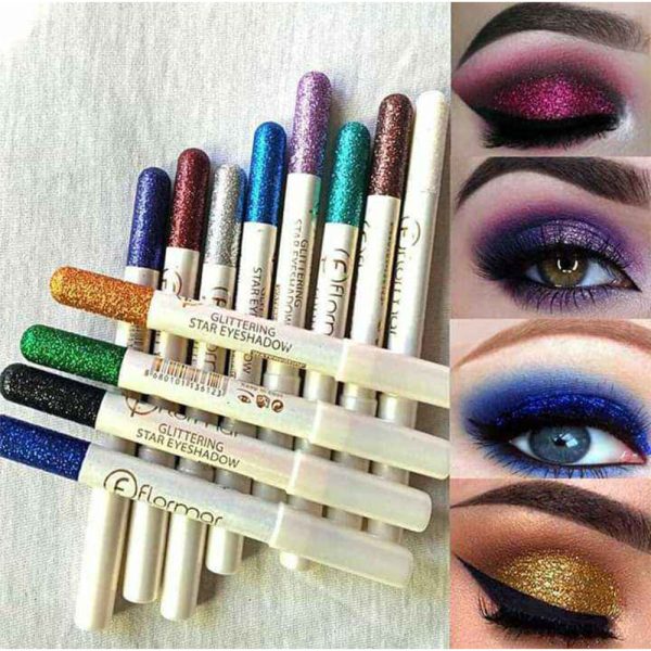 Flormar 12Pcs Glitter Eyeliner & Eyeshadow Pencil Set