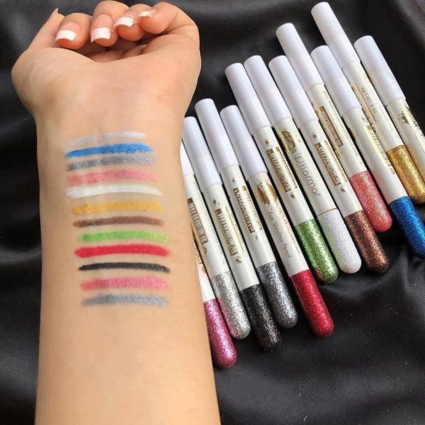 Flormar 12Pcs Glitter Eyeliner & Eyeshadow Pencil Set