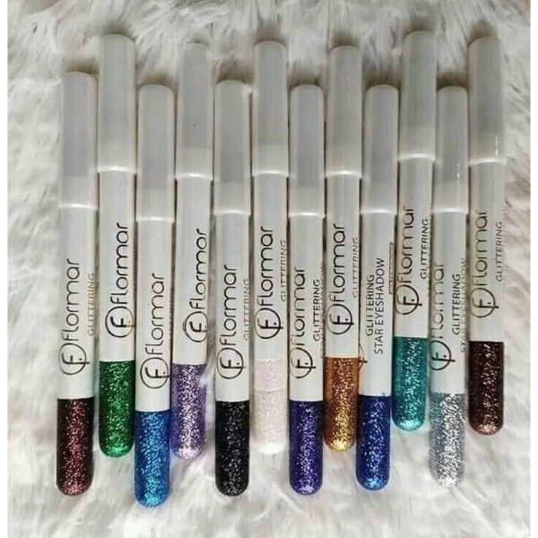 Flormar 12Pcs Glitter Eyeliner & Eyeshadow Pencil Set