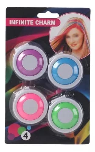 Pack of 4 - Temporary Hair Chalks | Vibrant & Washable Hair Color