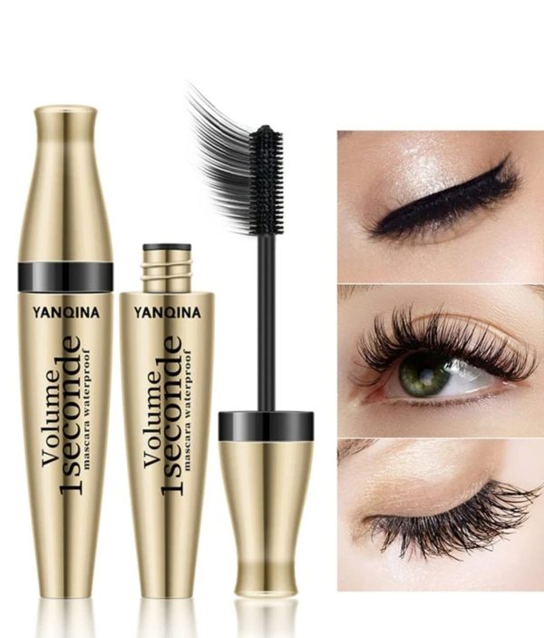 Yanqina Volume - 1Seconde Waterproof Mascara – Instant Lift & Long-Lasting Volume