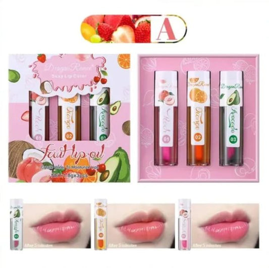Dragon Ranee Lip Oil Set – 3 PCS