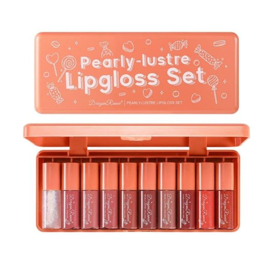 Dragon Ranee Lip Gloss Set – 10 PCS – Light Colors