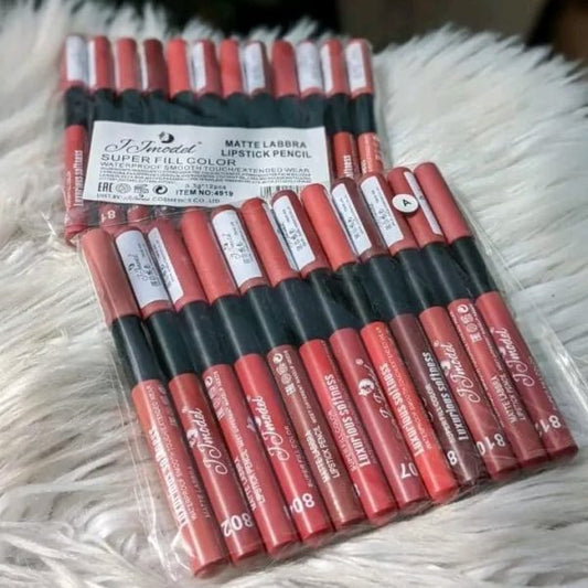 JJModel Matte Labbra Lipstick Pencil | Long-Lasting Creamy Nude Lip Color