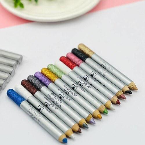 Flormar 12Pcs Glitter Eyeliner & Eyeshadow Pencil Set