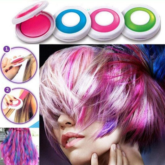 Pack of 4 - Temporary Hair Chalks | Vibrant & Washable Hair Color
